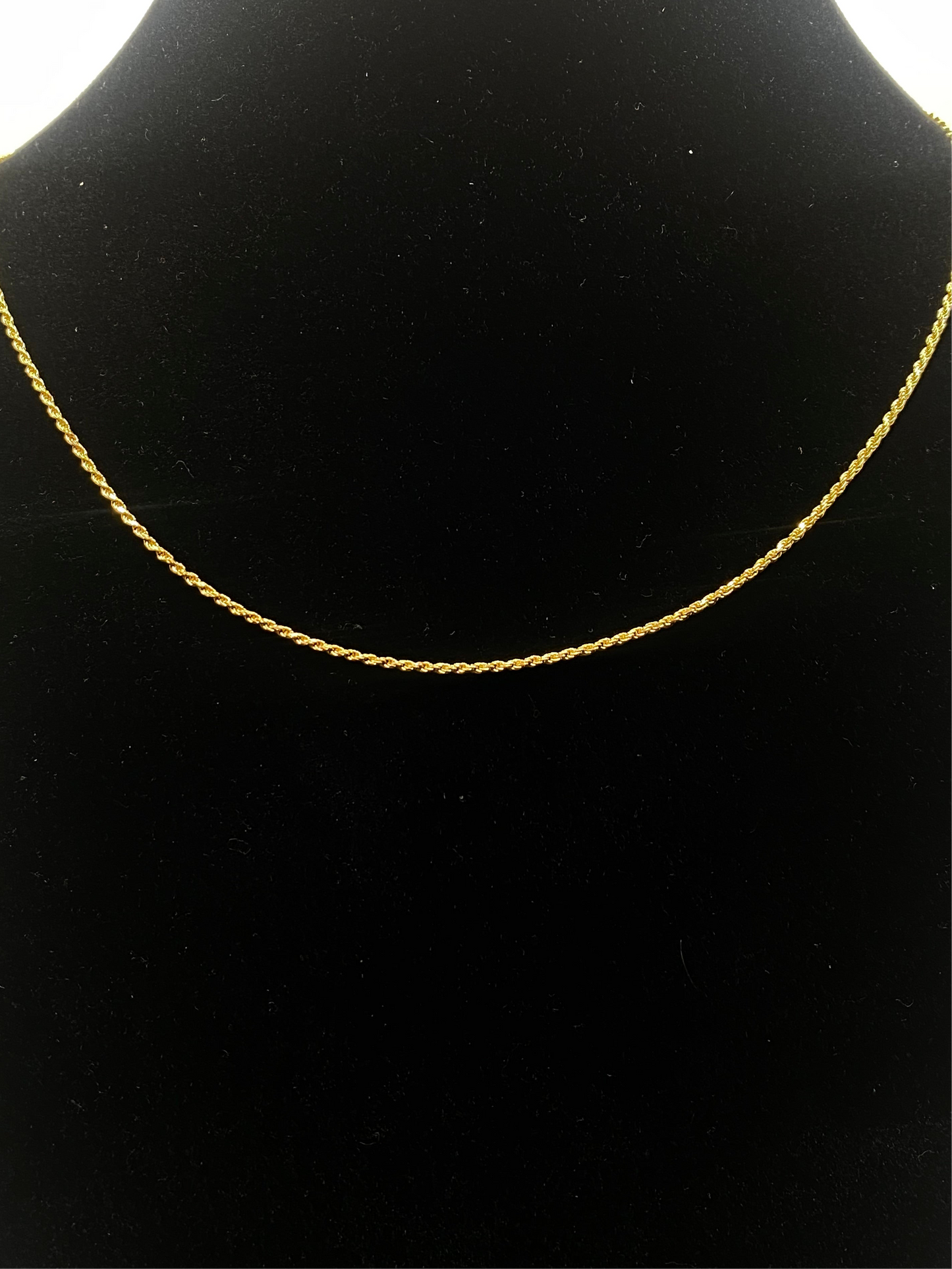 14k Vermeil Rope 1.4mm - 18”