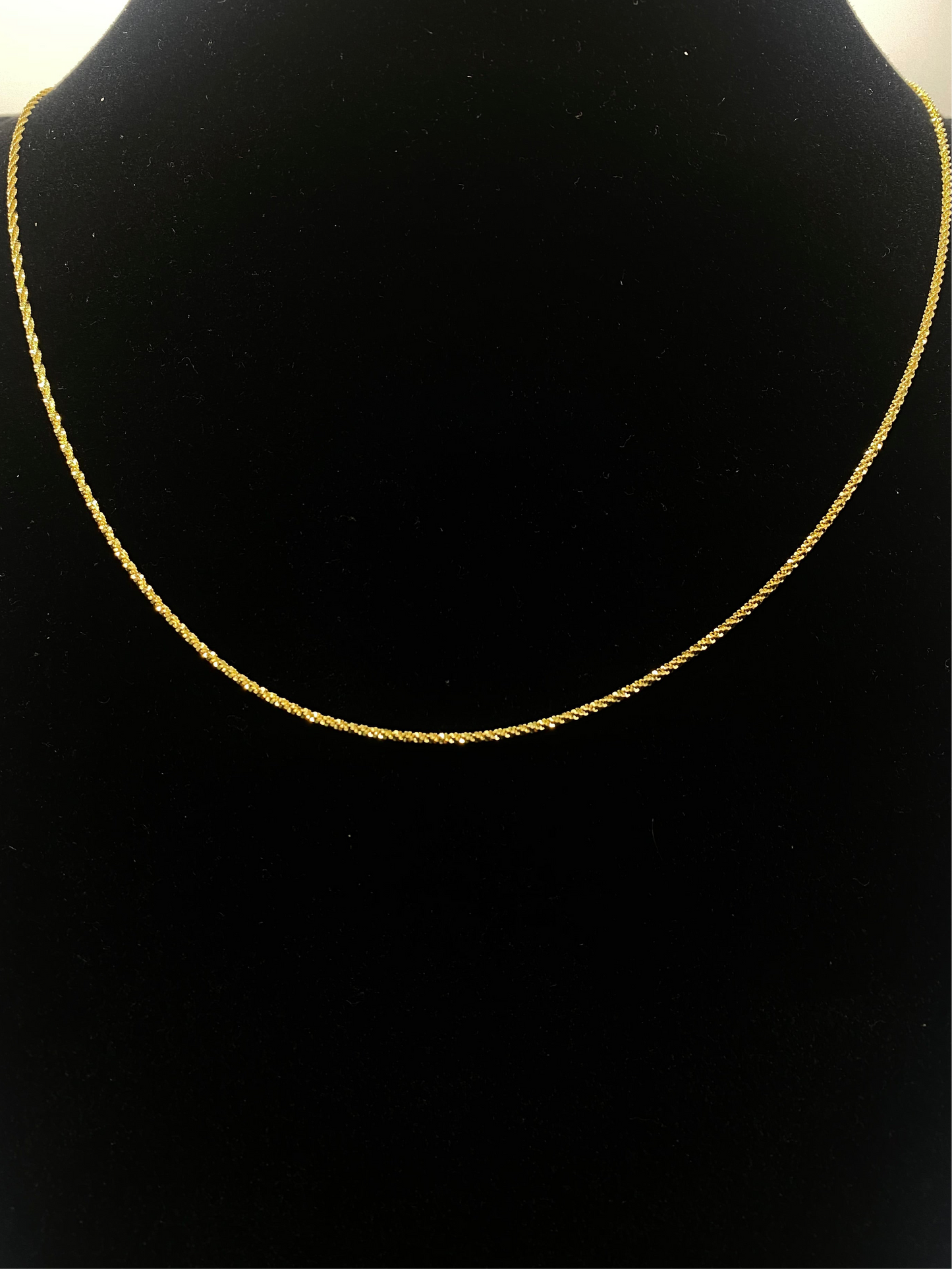 14k Vermeil Twisted Rock 1.6mm - 22”