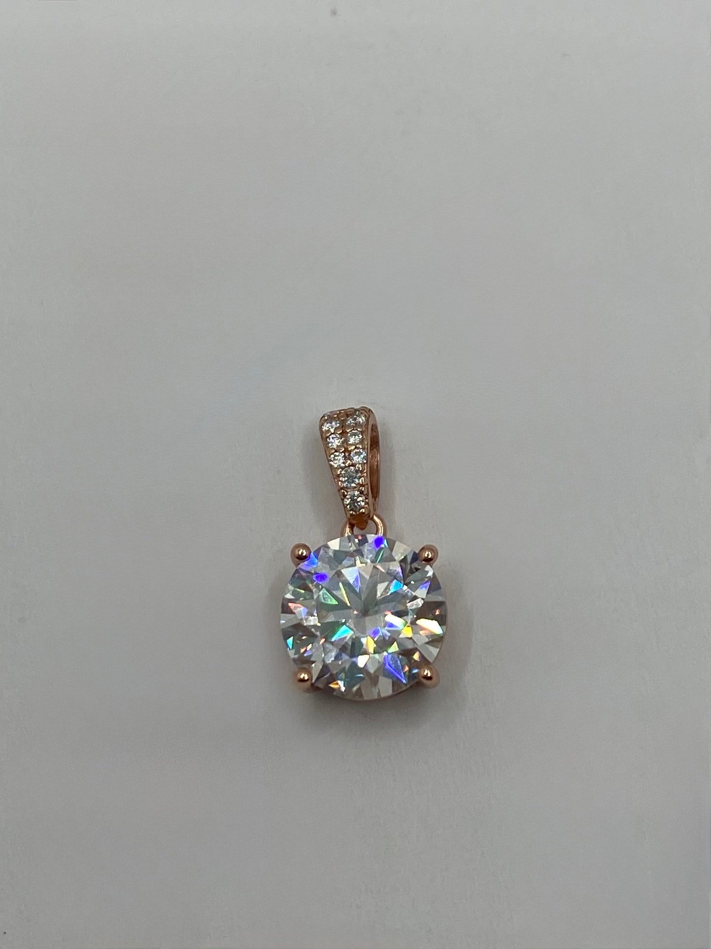 Rose Solitaire Pendant