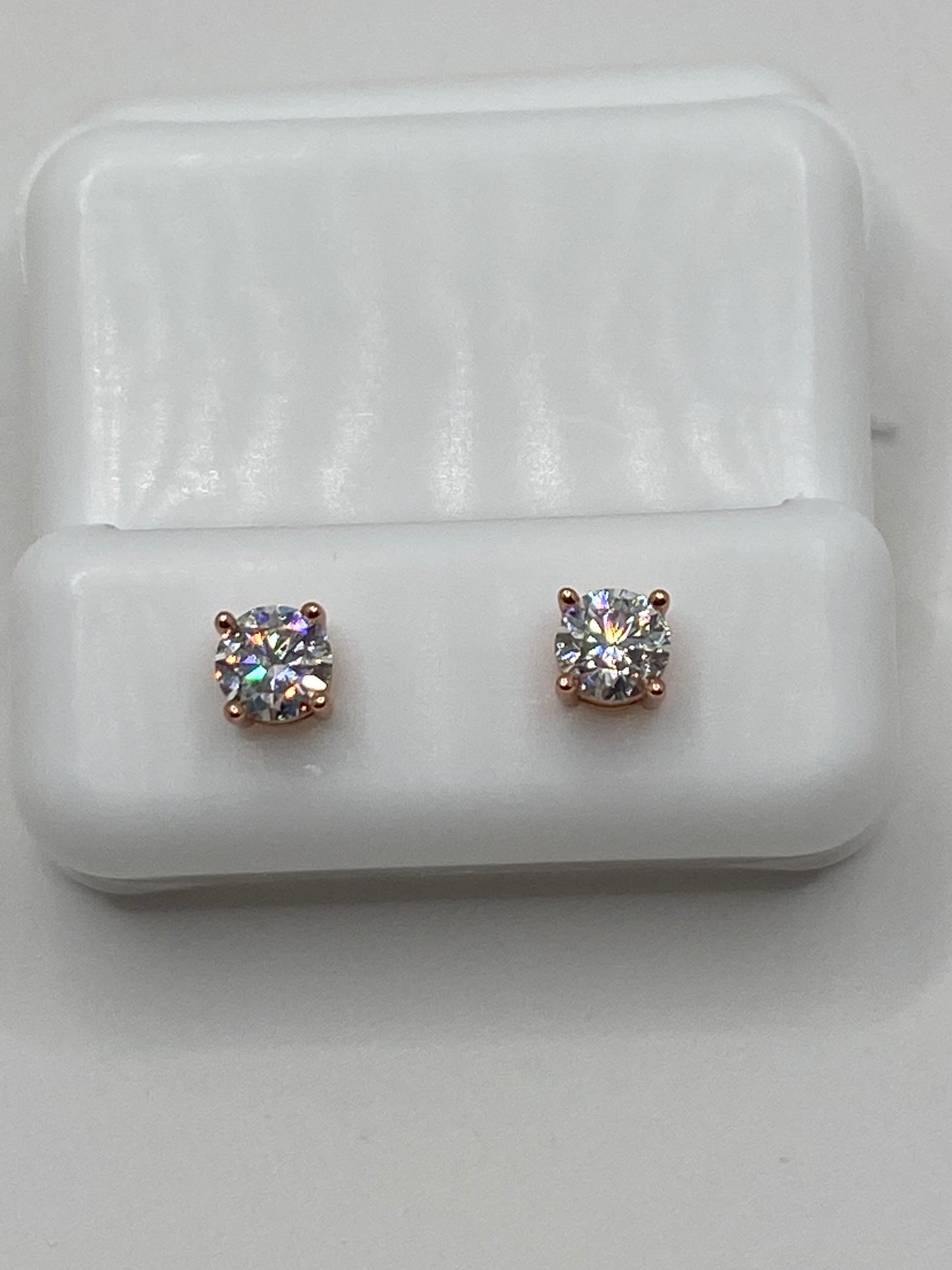 Rose Gold Round Studs