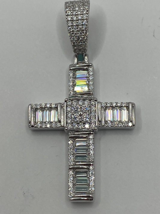 Baguette Cross Pendant