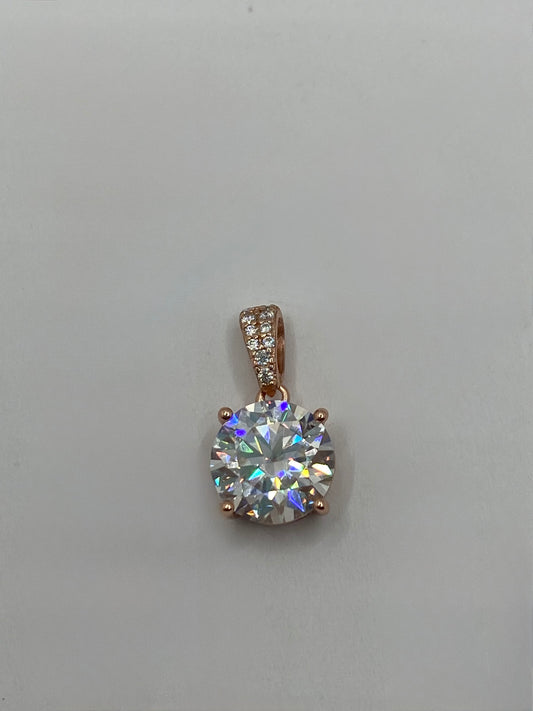 Rose Solitaire Pendant