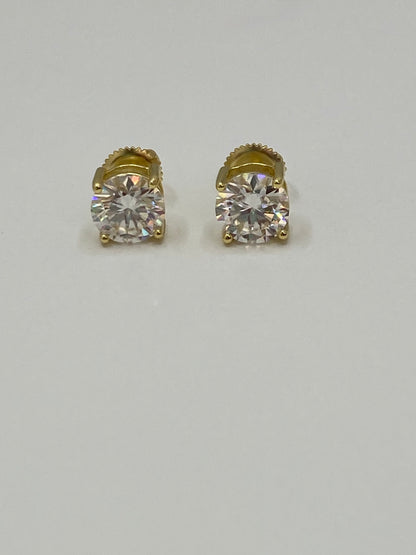 Vermeil Studs - 1.2 CT