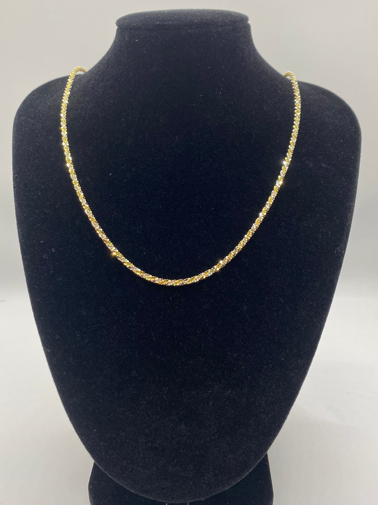 Two Toned Twisted Rock Chain 24”