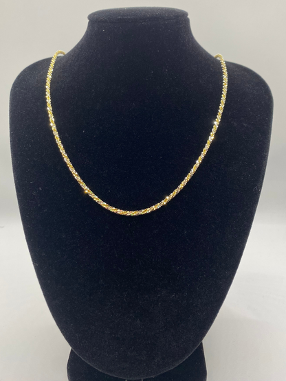 Two Toned Twisted Rock Chain 24”