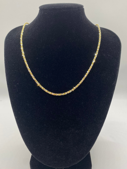 Two Toned Twisted Rock Chain 24”