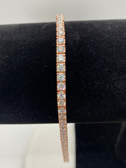 Tennis Bracelet 3mm - Rose Gold Vermeil