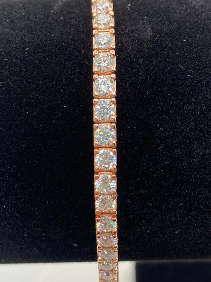 Tennis Bracelet 3mm - Rose Gold Vermeil