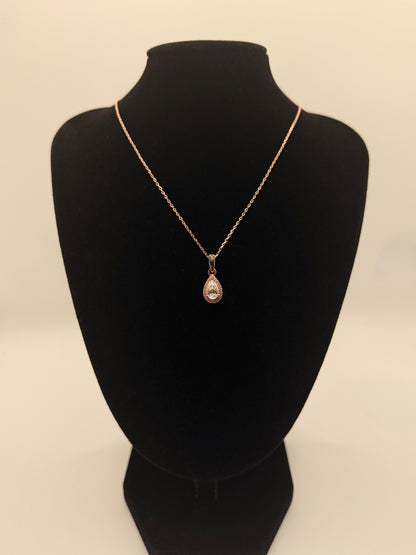 Rose Gold Pear - Vermeil