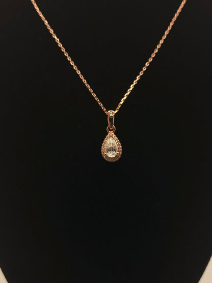 Rose Gold Pear - Vermeil
