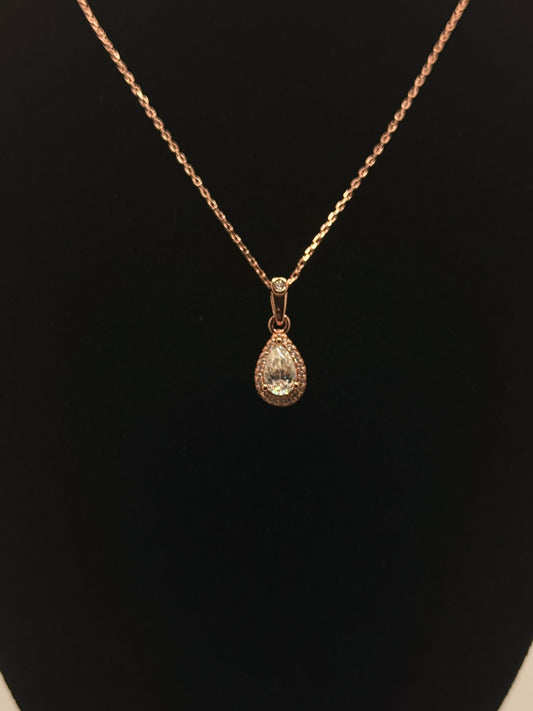 Rose Gold Pear - Vermeil
