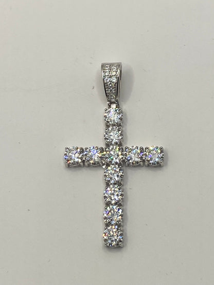 Moissanite Cross