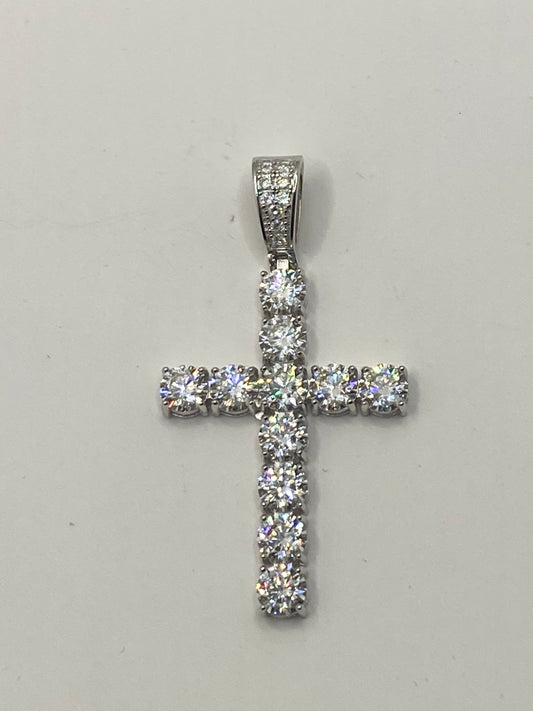 Moissanite Cross