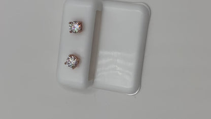 Rose Gold Round Studs