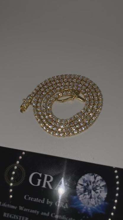 Tennis Chain 2mm- Vermeil