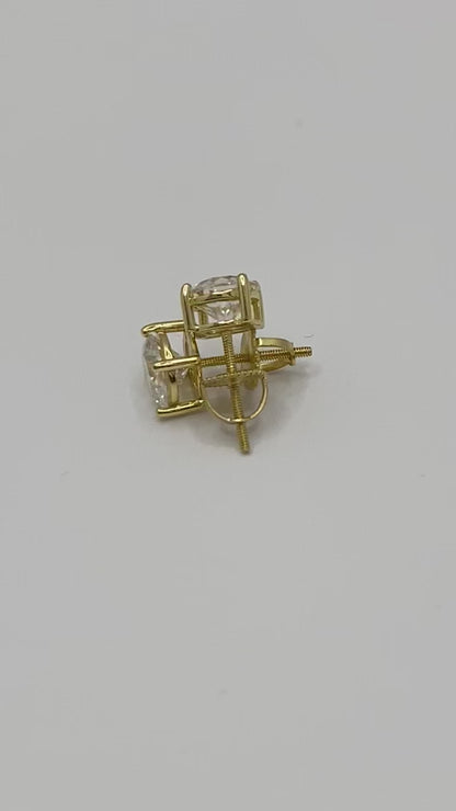 Vermeil Studs - 1.2 CT